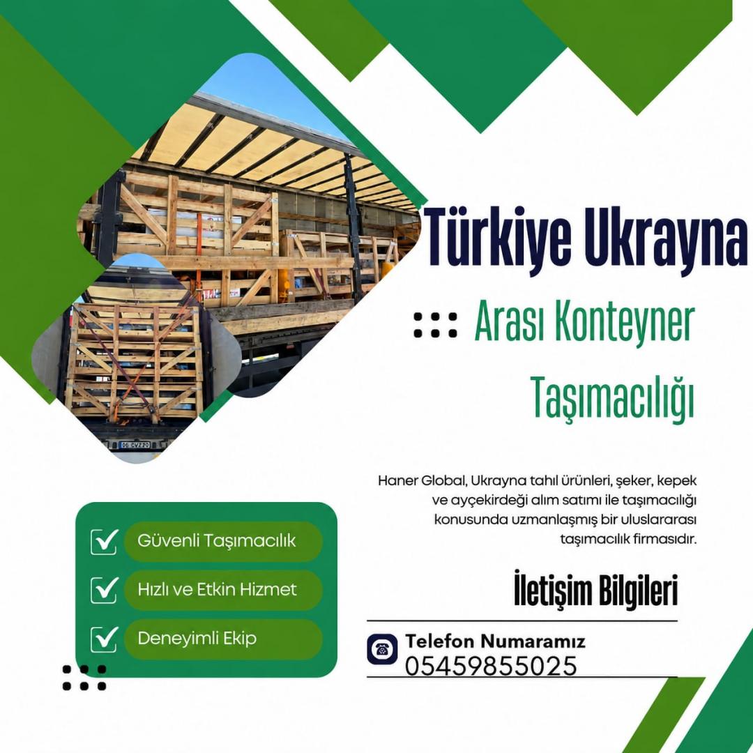 Türkiye Ukrayna arası konteyner taşımacılığı