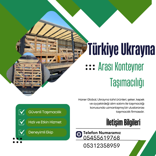 Türkiye Ukrayna arası konteyner taşımacılığı